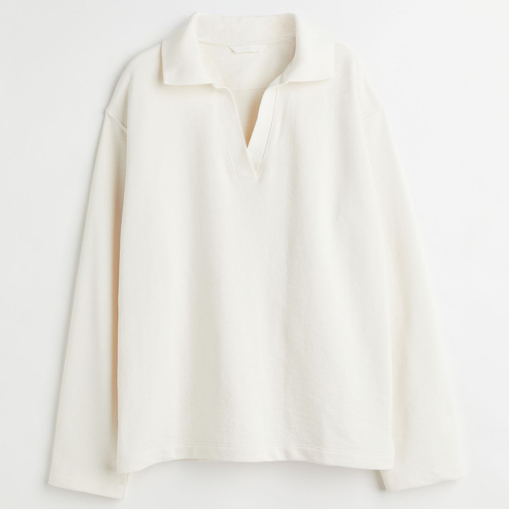 H&M Oversized Collared Sweatshirt